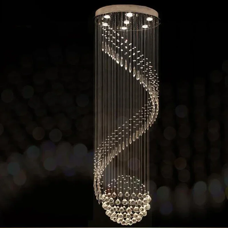 Interior Design Years Of Study - Lampu Kristal Modern Desain Spiral LED