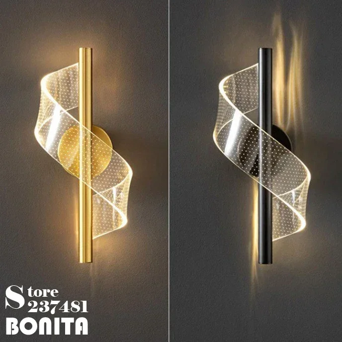 Interior Design Years Of Study - Lampu Dinding Pita Sutra Akrilik Modern
