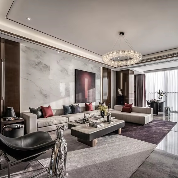 Interior Design Layout - Desain Interior Cahaya Sanhai, Konstruksi, Gambar,