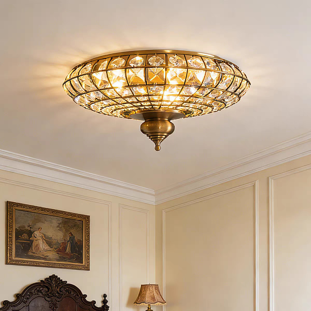 Interior Design Years Of Study - Lampu Langit-langit LED Kristal Gaya Amerika