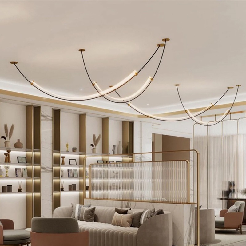 Interior Design Years Of Study - Lampu Gantung Desainer Denmark LED Line