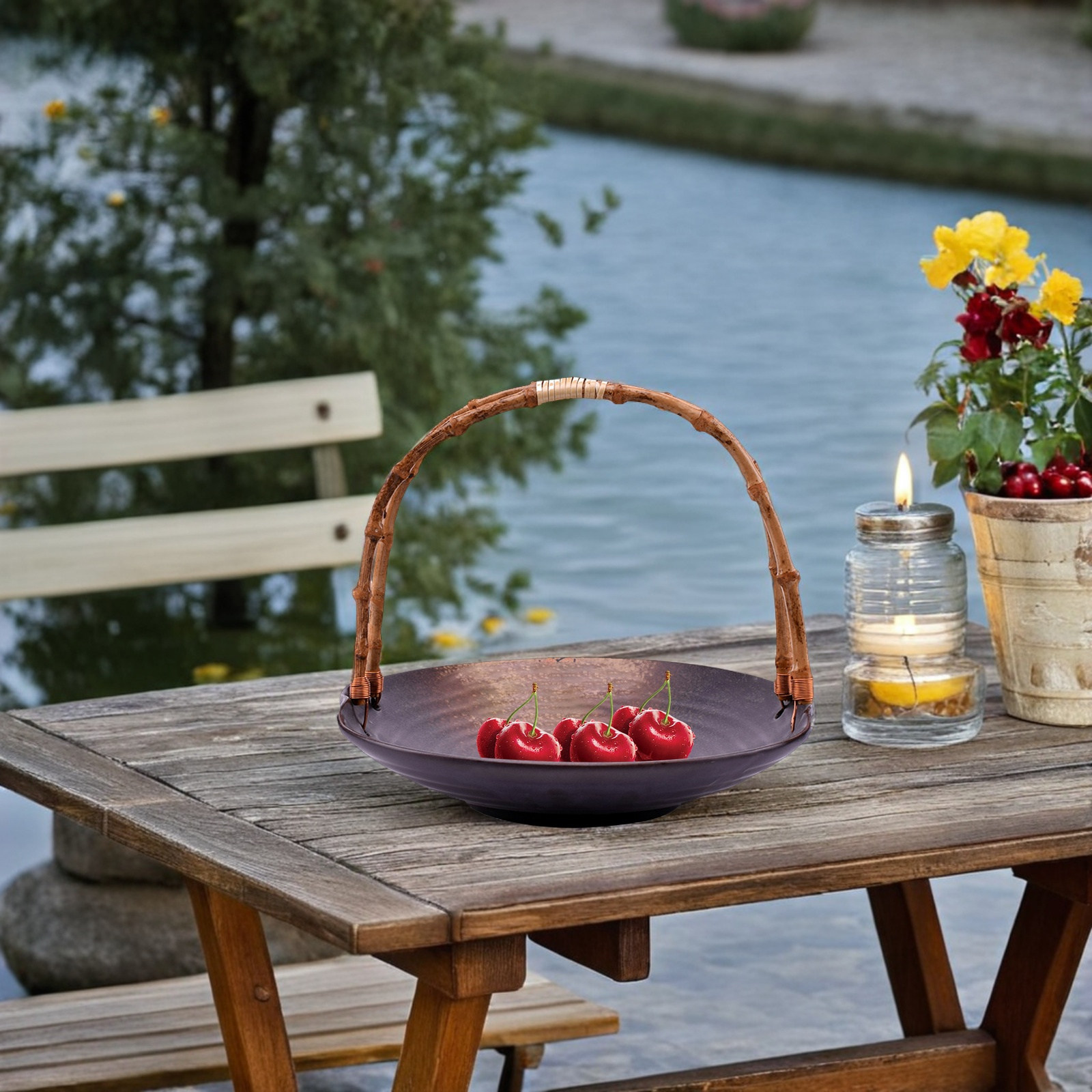Rattan Tray Handle - Pegangan Nampan Rotan Anyaman Tangan, Pengganti
