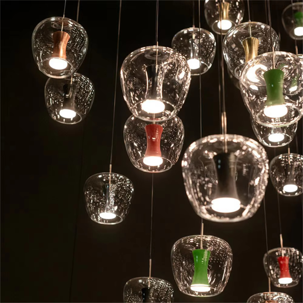 Lampu gantung Led kaca bening  - Interior Design Years Of Study ulasan dan harga
