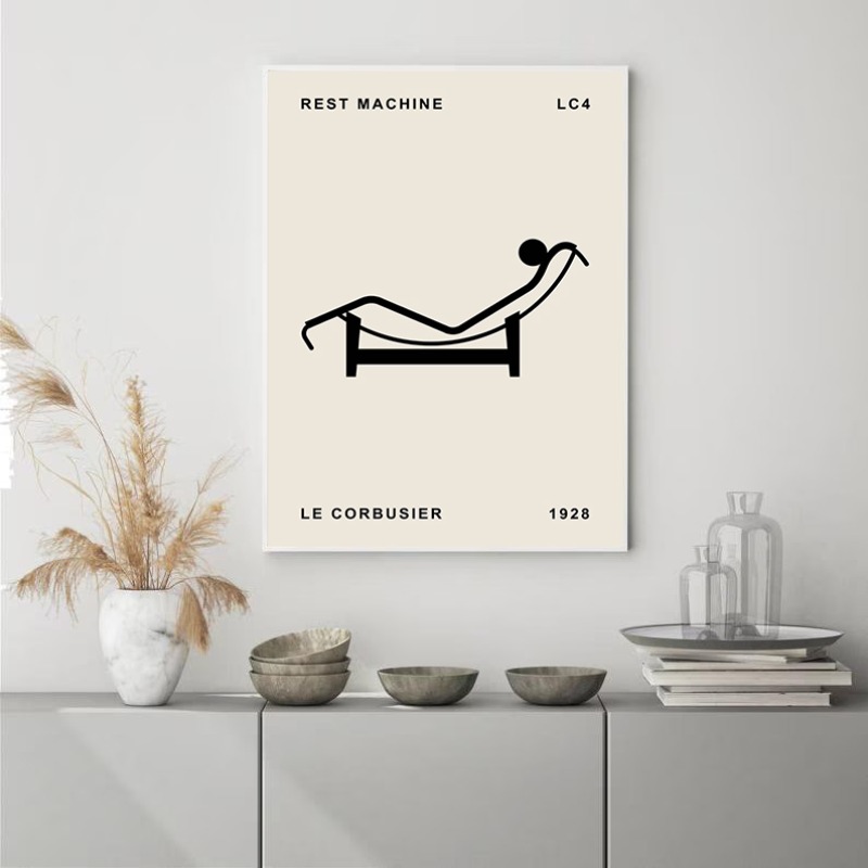 Poster Arsitektur Abstrak Desa - Interior Design Layout ulasan dan harga
