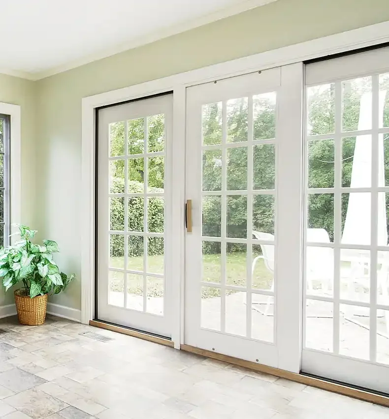 -Pintu Geser Kaca Bingkai PVC  - Interior Design Organic Modern ulasan dan harga
