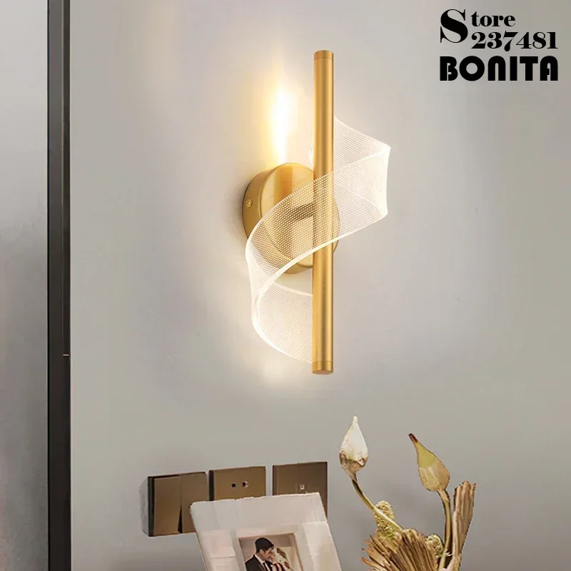 Lampu Dinding Pita Sutra Akril - Interior Design Years Of Study ulasan dan harga