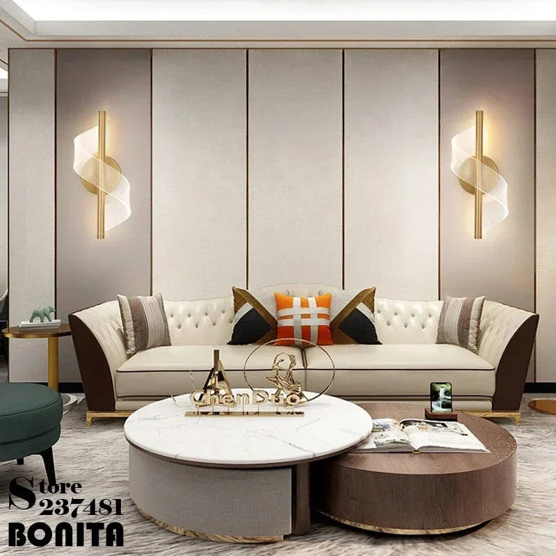 Lampu Dinding Pita Sutra Akril - Interior Design Years Of Study ulasan dan harga