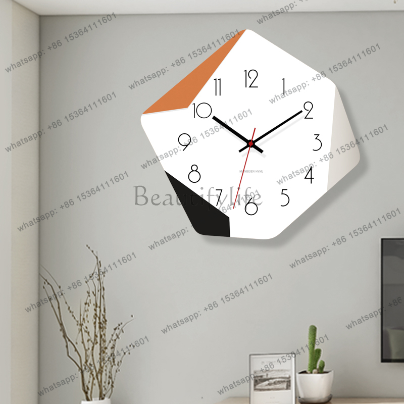 Jam Dinding Nordik Kreatif Des - Interior Design Organic Modern ulasan dan harga