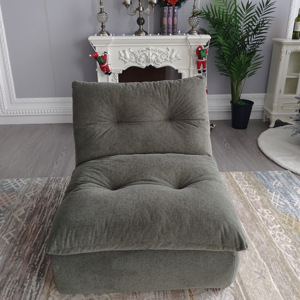 Sofa Santai Abu-abu Desain Mod - Interior Design Organic Modern ulasan dan harga