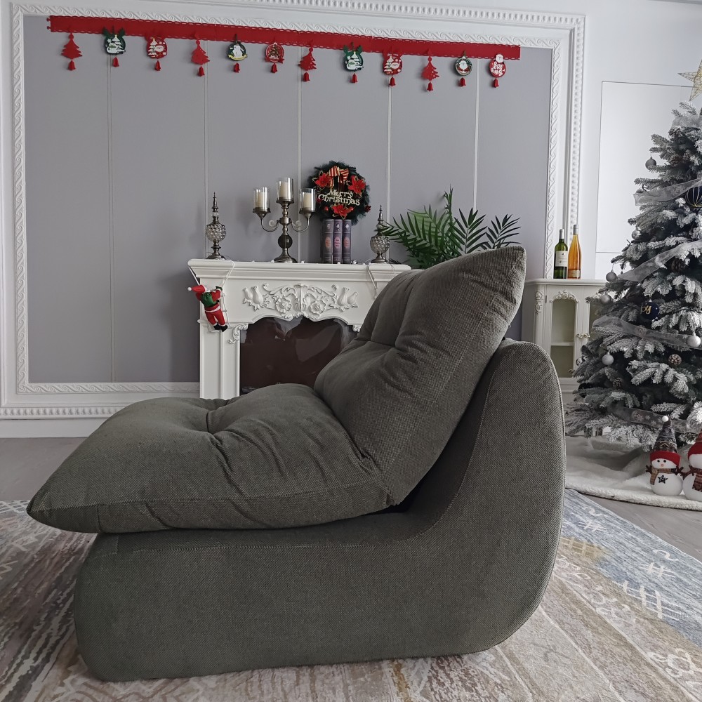 Sofa Santai Abu-abu Desain Mod - Interior Design Organic Modern ulasan dan harga
